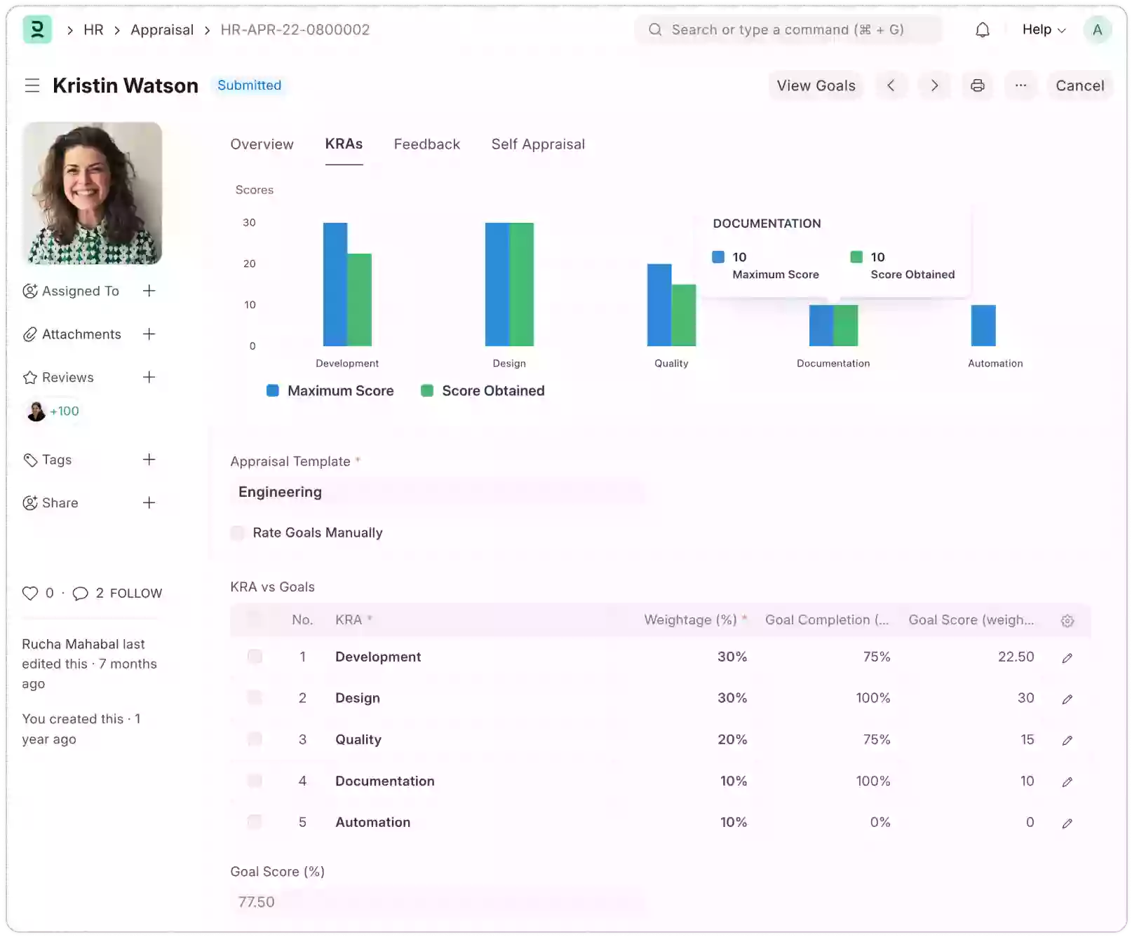 KRA Alignment System