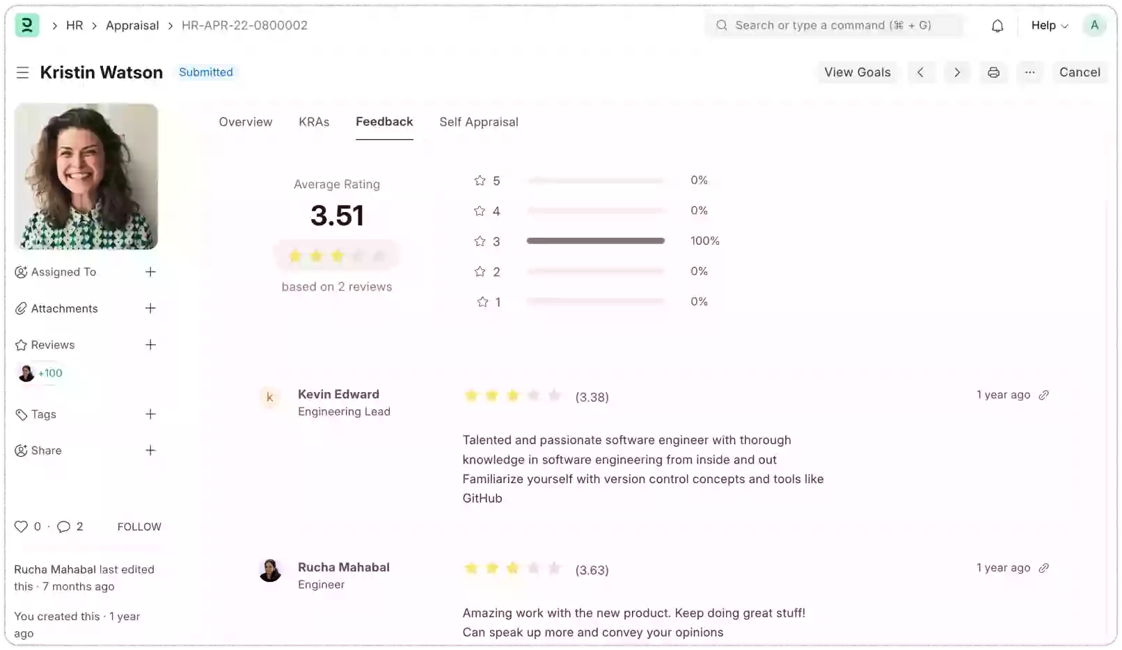 Continuous Feedback System